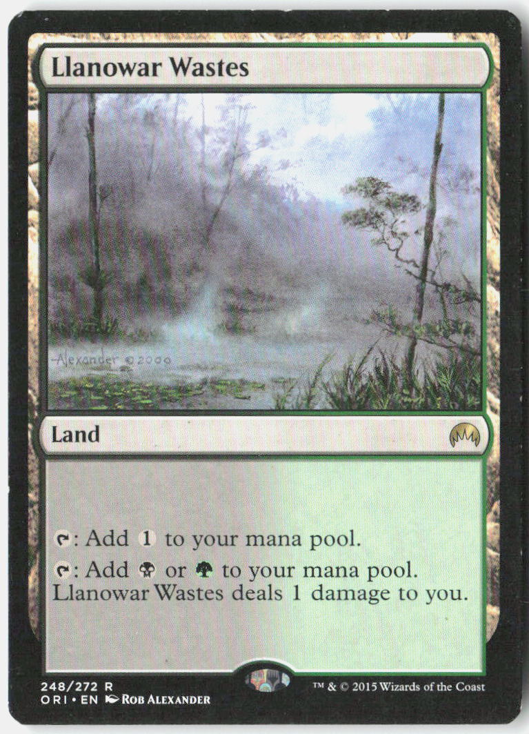 Llanowar Wastes 248 Magic Origins Magic: The Gathering LP
