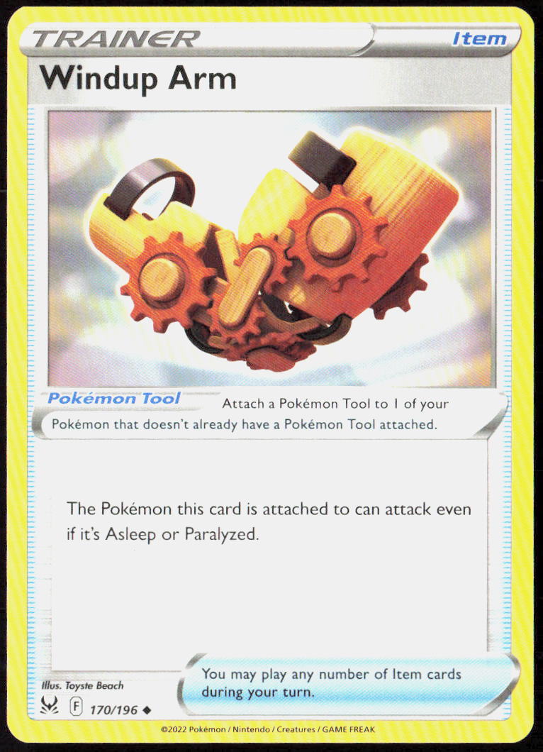 Windup Arm 170/196 SWSH11: Lost Origin Pokemon TCG LP