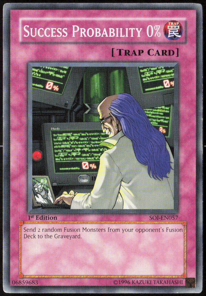 Success Probability 0% 1st Edition SOI-EN057 Shadow of Infinity Yu-Gi-Oh! TCG LP