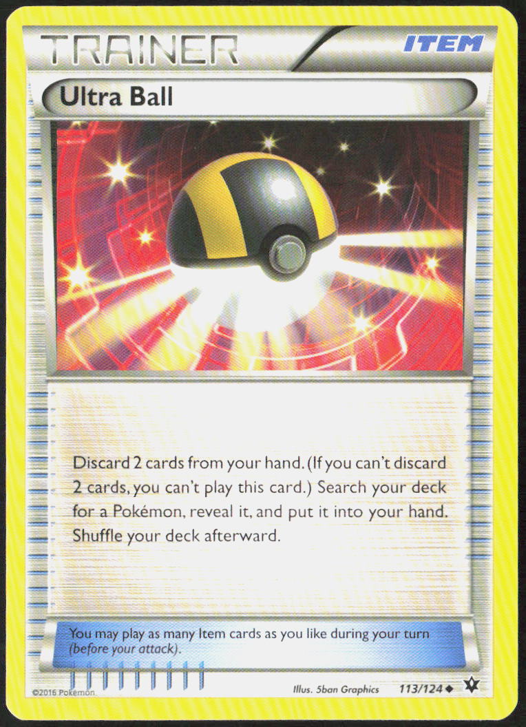 Ultra Ball 113/124 XY - Fates Collide Pokemon TCG LP