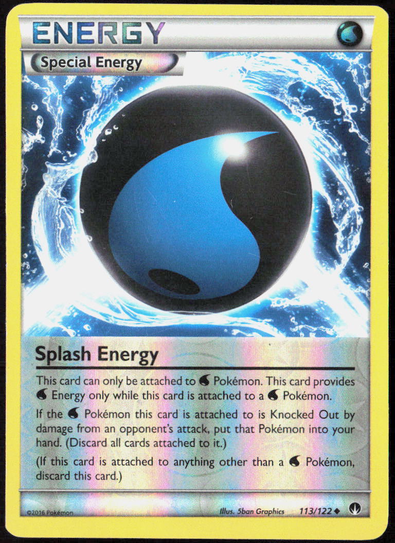 Splash Energy 113/122 XY - BREAKpoint Pokemon TCG LP