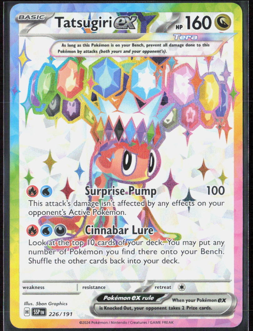 Tatsugiri ex Holo 226/191 SV08: Surging Sparks Pokemon TCG NM