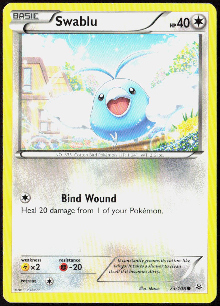 Swablu 73/108 XY - Roaring Skies Pokemon TCG LP