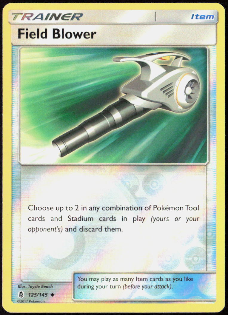 Field Blower Reverse Holo 125/145 SM - Guardians Rising LP
