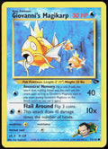 Giovanni's Magikarp Unlimited 073/132 Gym Challenge Pokemon TCG LP