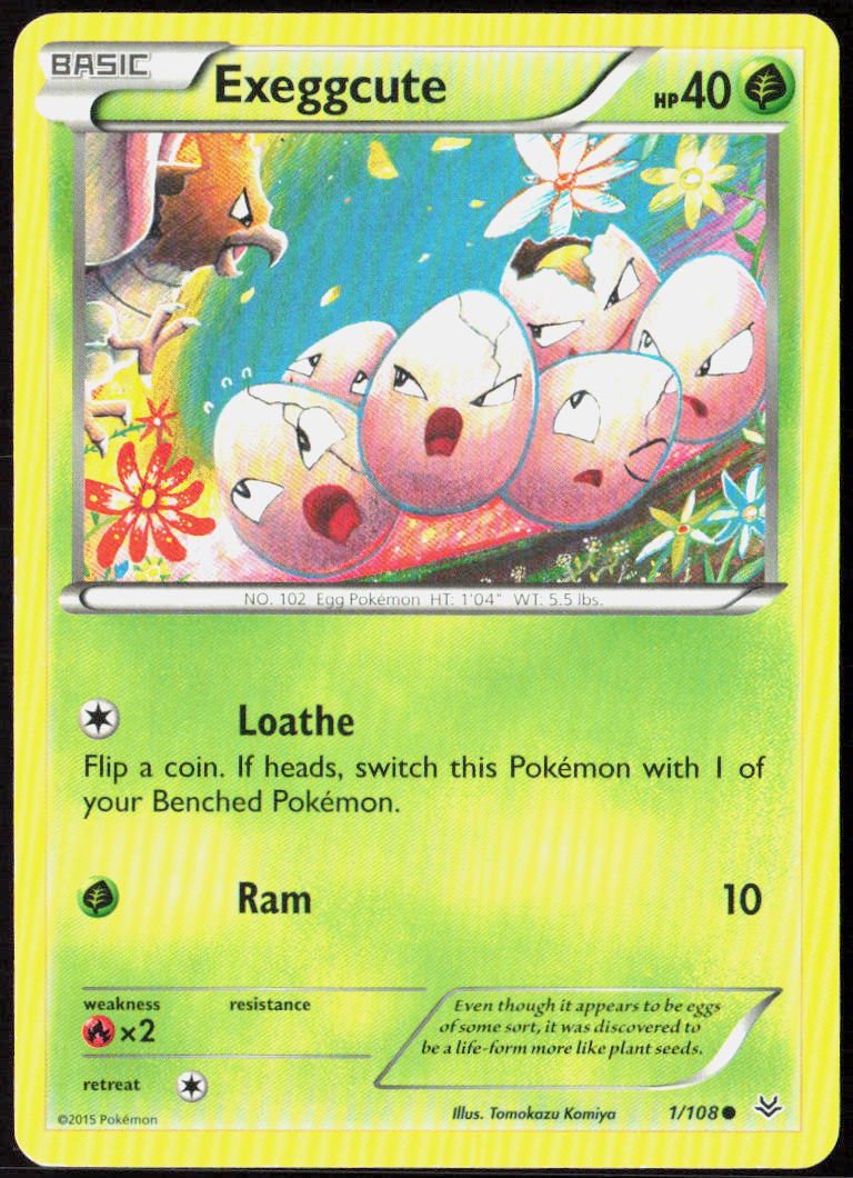 Exeggcute 1/108 XY - Roaring Skies Pokemon TCG LP