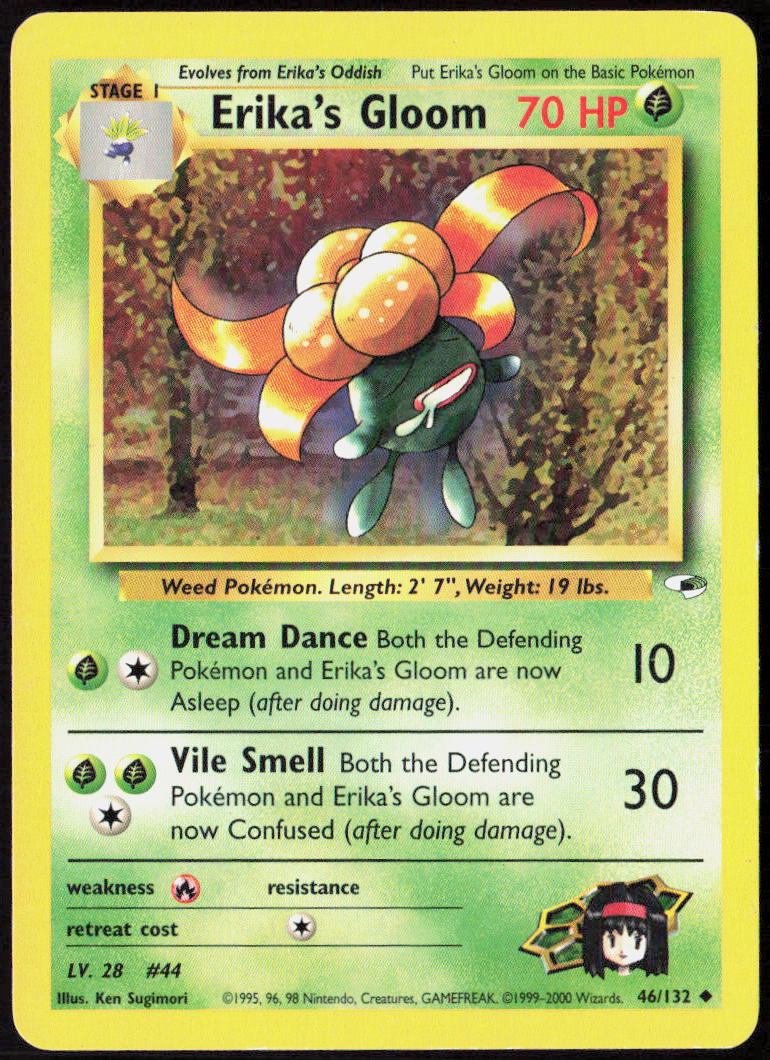 Erika's Gloom (46) Unlimited 046/132 Gym Heroes Pokemon TCG LP