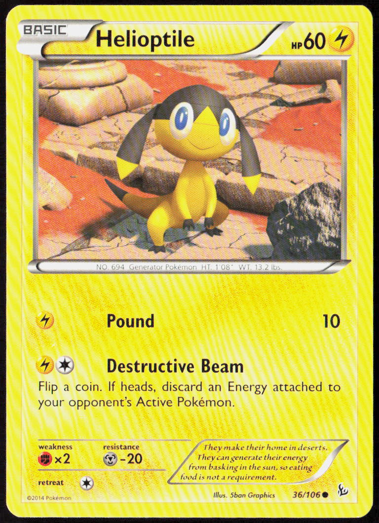 Helioptile 36/106 XY - Flashfire Pokemon TCG LP
