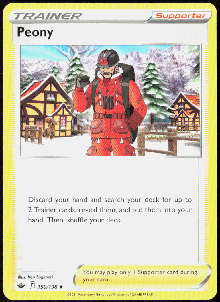 Peony 150/198 SWSH06: Chilling Reign Pokemon TCG LP