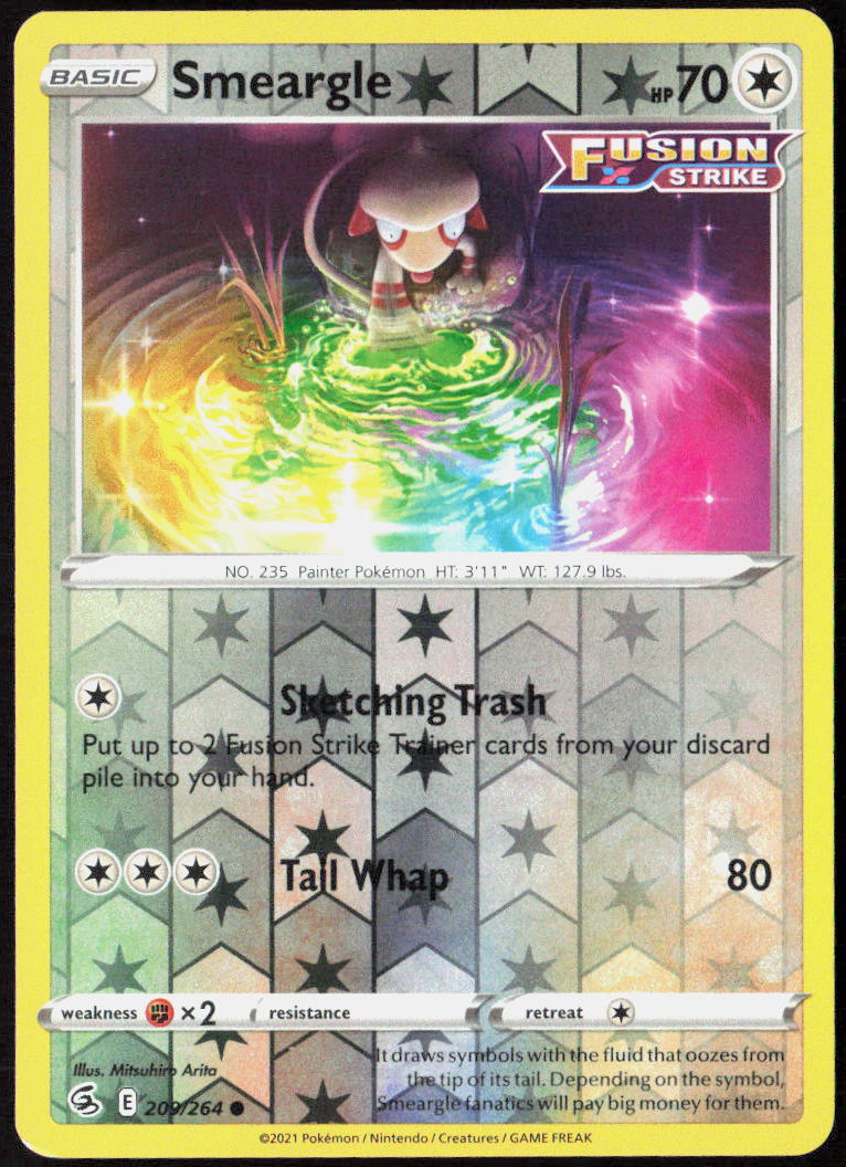 Smeargle Reverse Holo 209/264 SWSH08: Fusion Strike NM