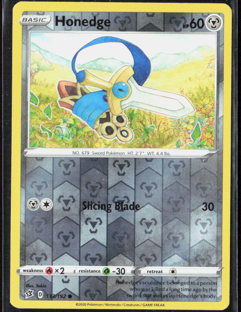 Honedge Reverse Holo 133/192 SWSH02: Rebel Clash Pokemon TCG LP