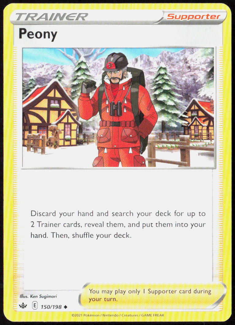 Peony 150/198 SWSH06: Chilling Reign Pokemon TCG LP