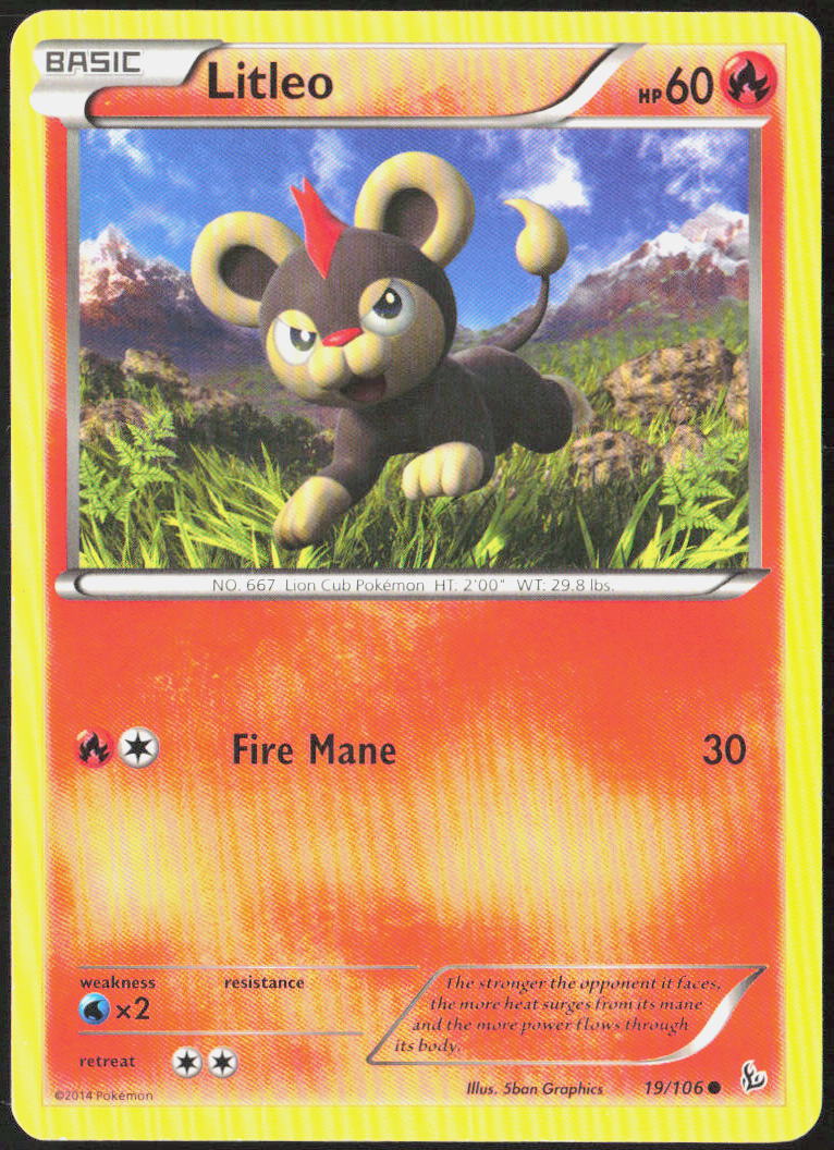 Litleo (19) 19/106 XY - Flashfire Pokemon TCG LP