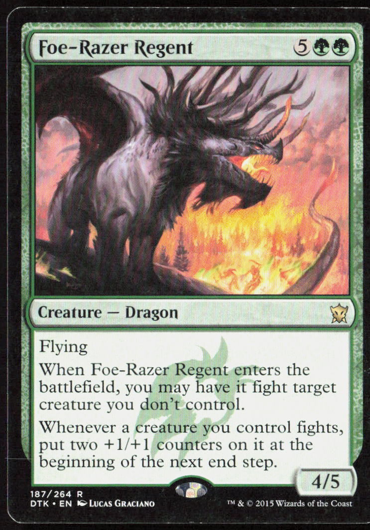 Foe-Razer Regent 187 Dragons of Tarkir Magic: The Gathering LP