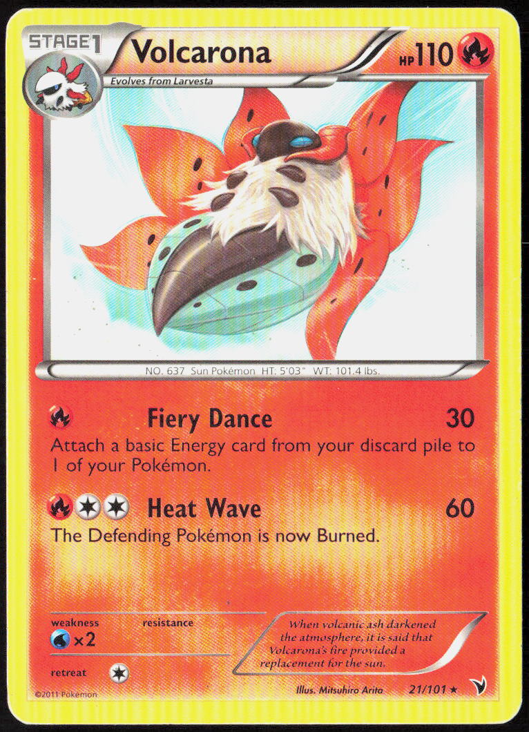 Volcarona 21/101 Noble Victories Pokemon TCG LP