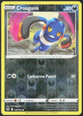 Croagunk Reverse Holo 109/195 SWSH12: Silver Tempest Pokemon TCG LP