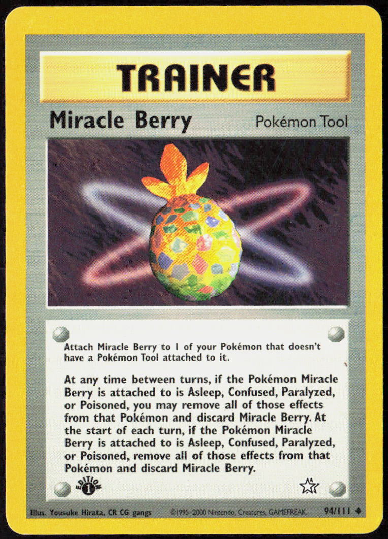 Miracle Berry 1st Edition 094/111 Neo Genesis LP