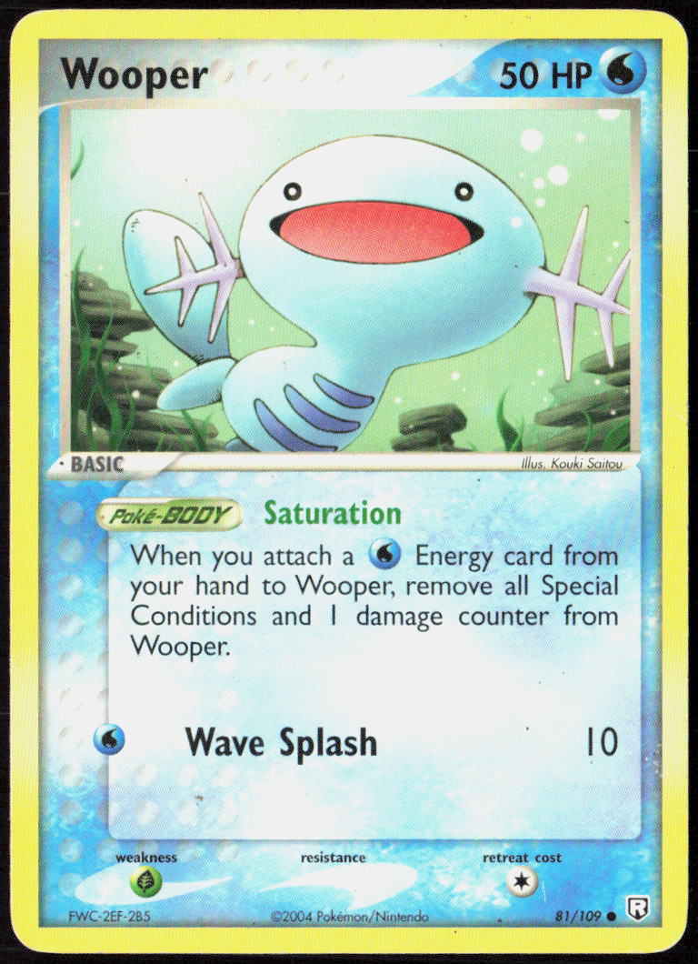 Wooper 81/109 EX Team Rocket Returns Pokemon TCG LP