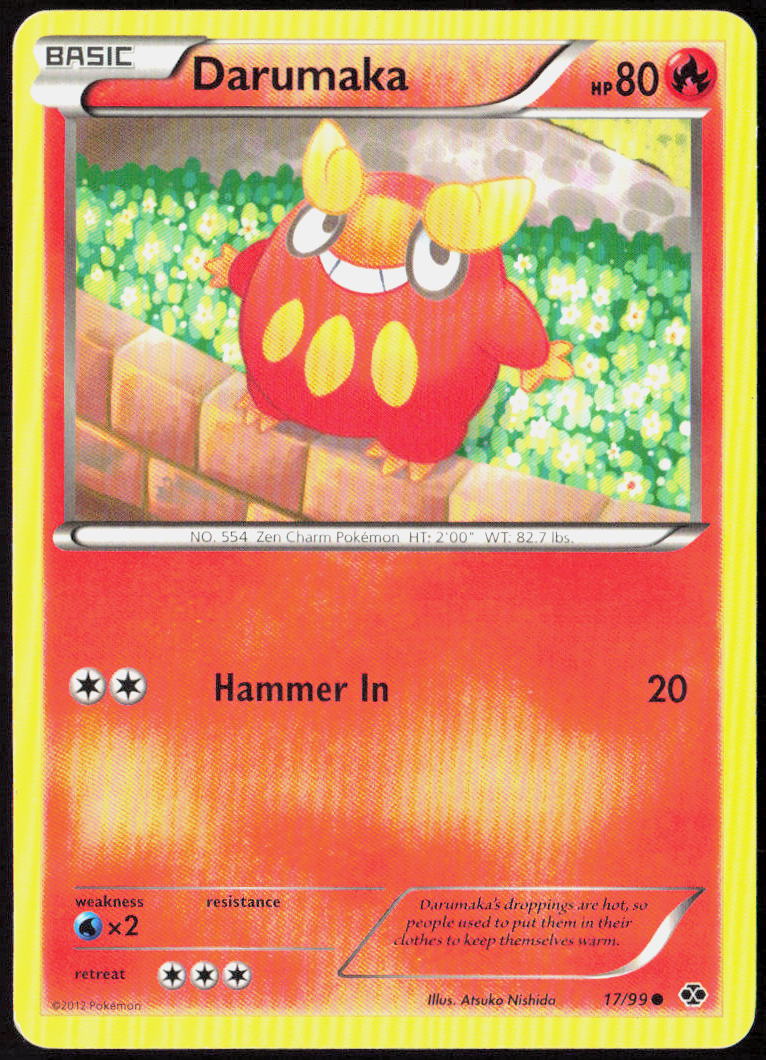 Darumaka 17/99 Next Destinies Pokemon TCG LP