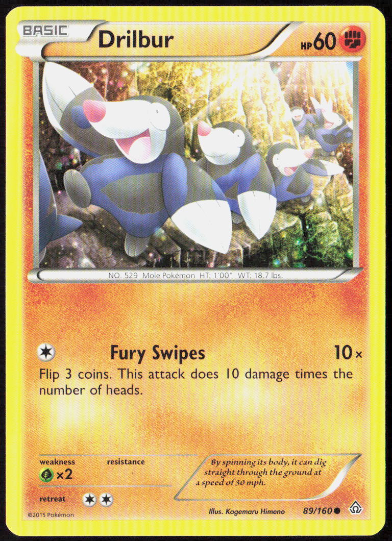 Drilbur 89/160 XY - Primal Clash Pokemon TCG LP