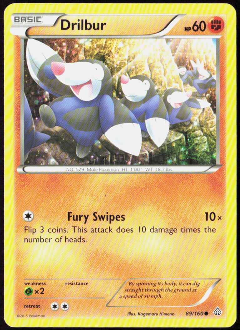 Drilbur 89/160 XY - Primal Clash Pokemon TCG LP