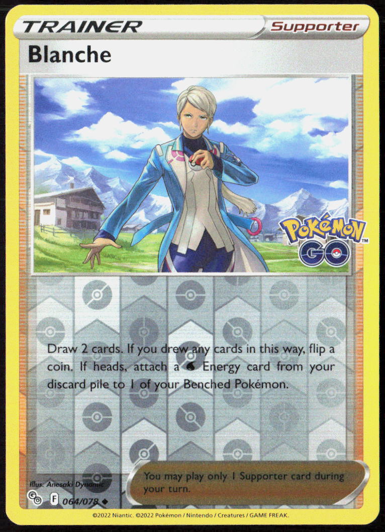 Blanche Reverse Holo 064/078 Pokemon GO Pokemon TCG LP
