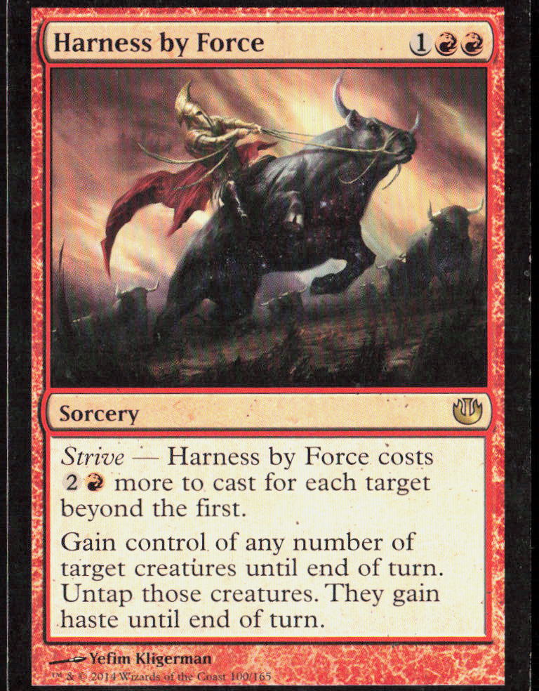 Harness by Force 100 Journey Into Nyx Magic: The Gathering LP