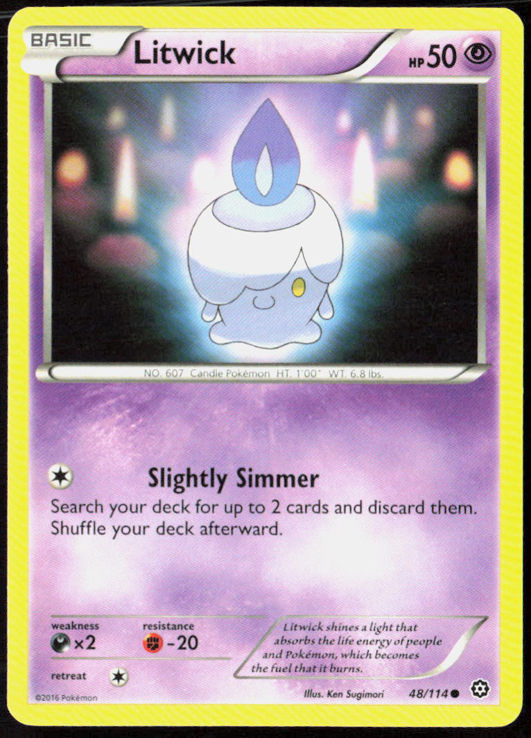 Litwick 48/114 XY - Steam Siege Pokemon TCG LP
