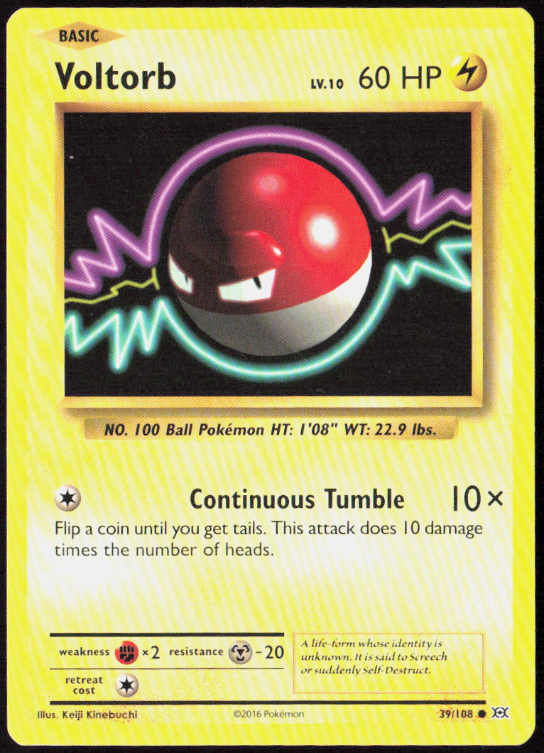 Voltorb 39/108 XY - Evolutions Pokemon TCG LP