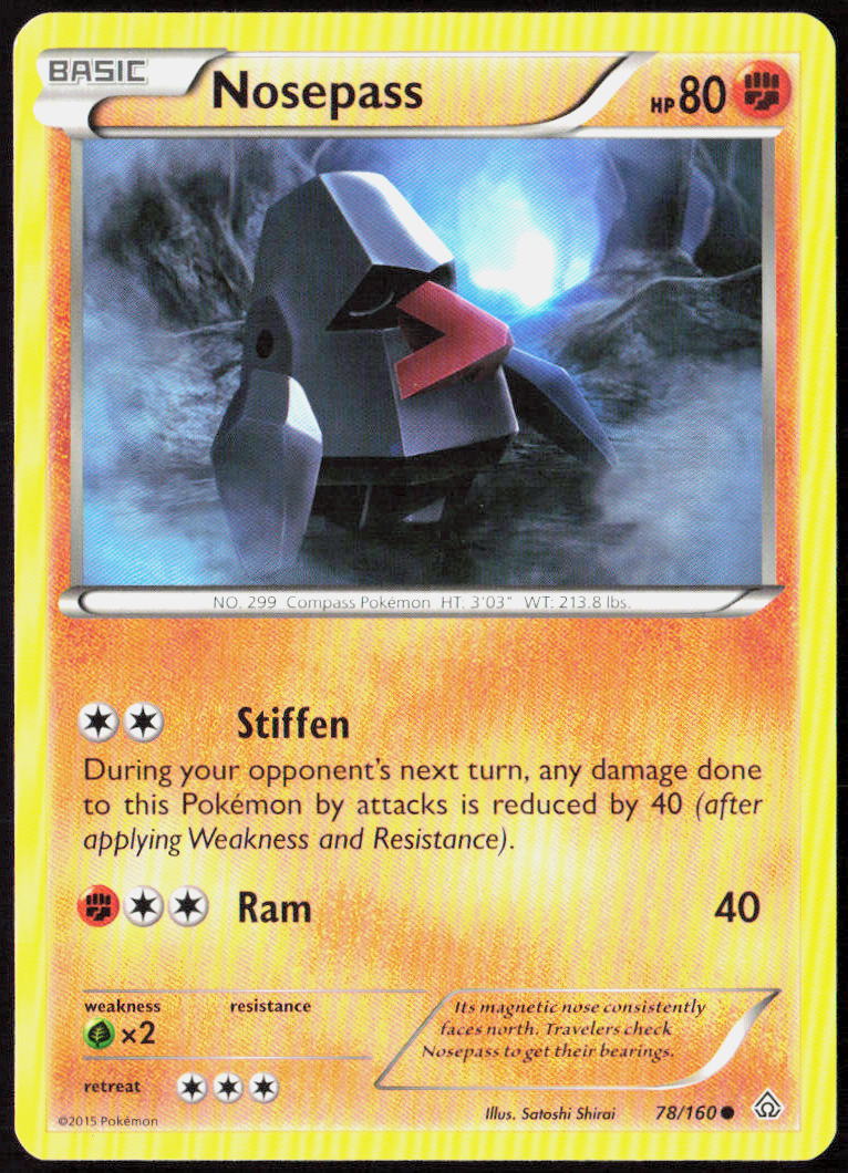 Nosepass 78/160 XY - Primal Clash Pokemon TCG LP