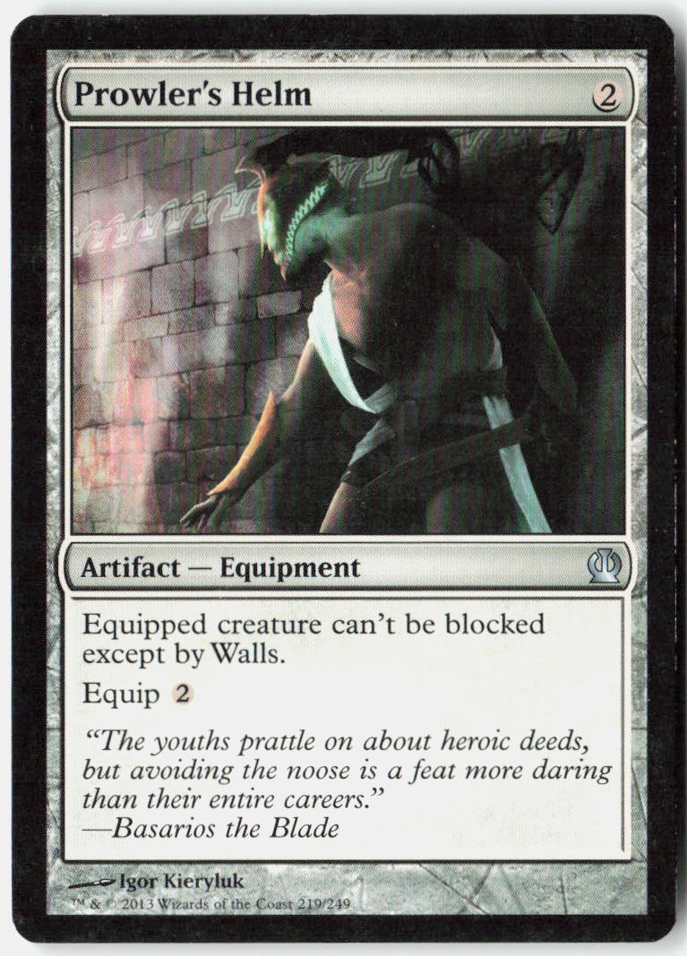 Prowler's Helm 219 Theros Magic: The Gathering LP
