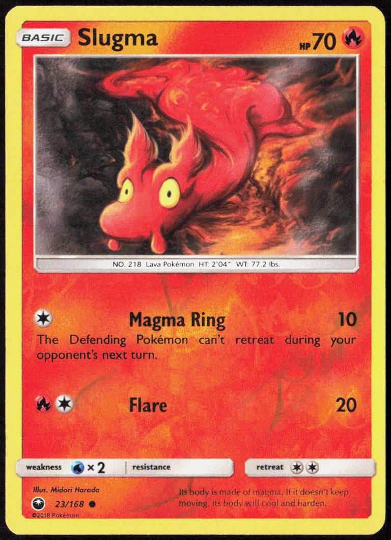 Slugma Reverse Holo 23/168 SM - Celestial Storm Pokemon TCG LP