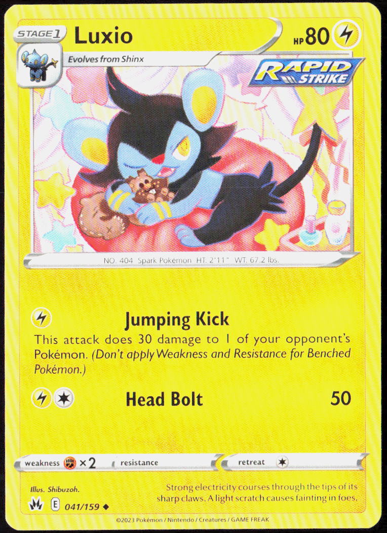 Luxio (41) 041/159 SWSH: Crown Zenith Pokemon TCG LP