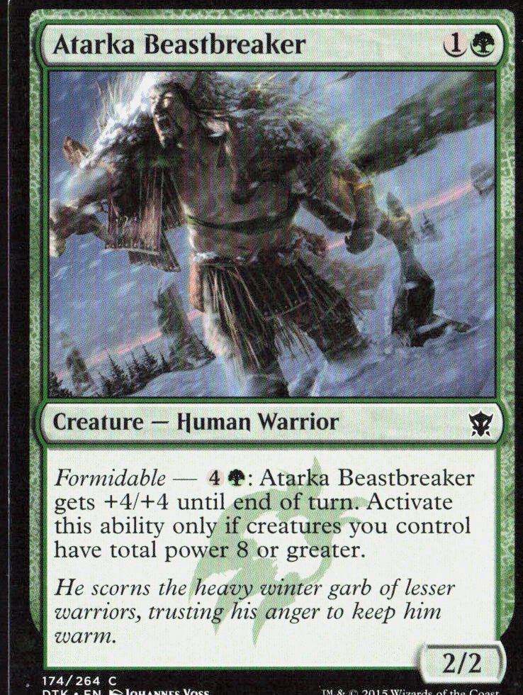 Atarka Beastbreaker 174 Dragons of Tarkir Magic: The Gathering LP