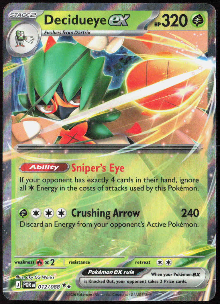 Decidueye 008/072 Shining Fates Pokemon TCG LP