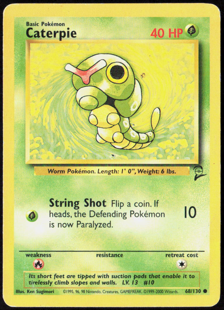 Caterpie 068/130 Base Set 2 Pokemon TCG MP