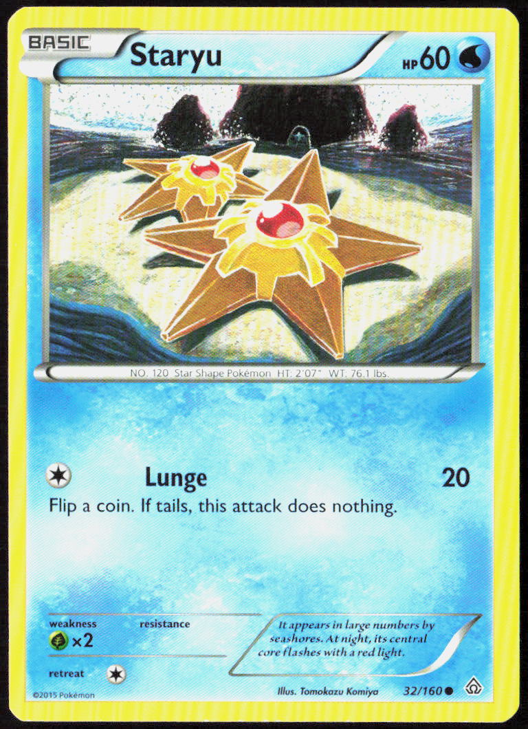 Staryu 32/160 XY - Primal Clash Pokemon TCG LP