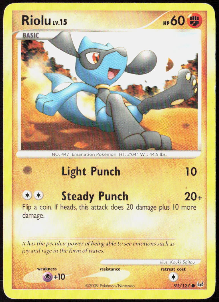 Riolu 91/127 Platinum Pokemon TCG MP