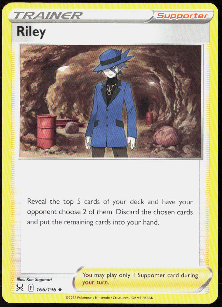 Riley 166/196 SWSH11: Lost Origin Pokemon TCG LP