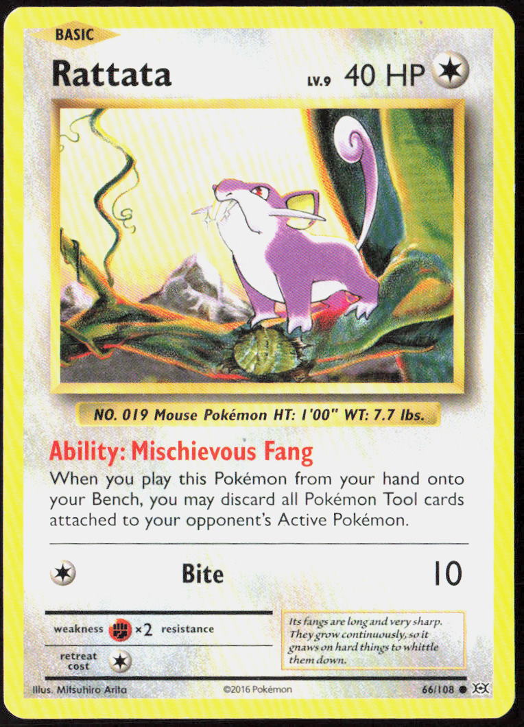 Rattata 66/108 XY - Evolutions Pokemon TCG LP