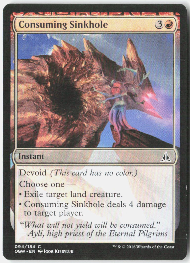 Consuming Sinkhole 94 Oath of the Gatewatch Magic: The Gathering LP