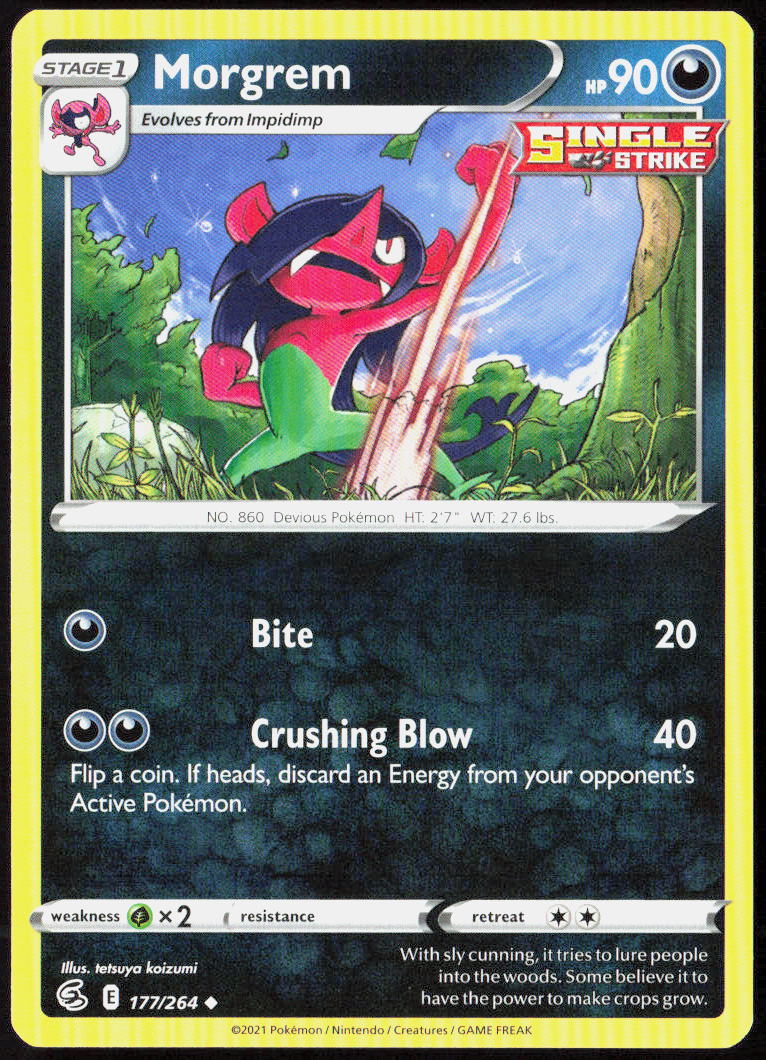 Morgrem 177/264 SWSH08: Fusion Strike Pokemon TCG LP