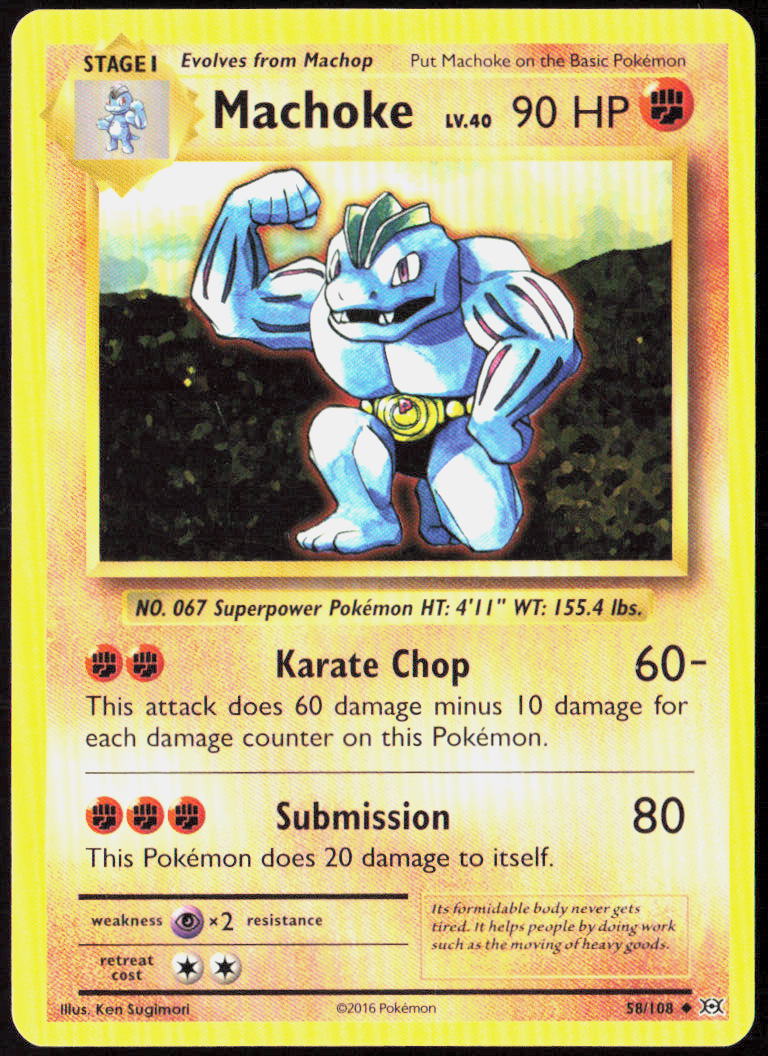 Machoke 58/108 XY - Evolutions LP