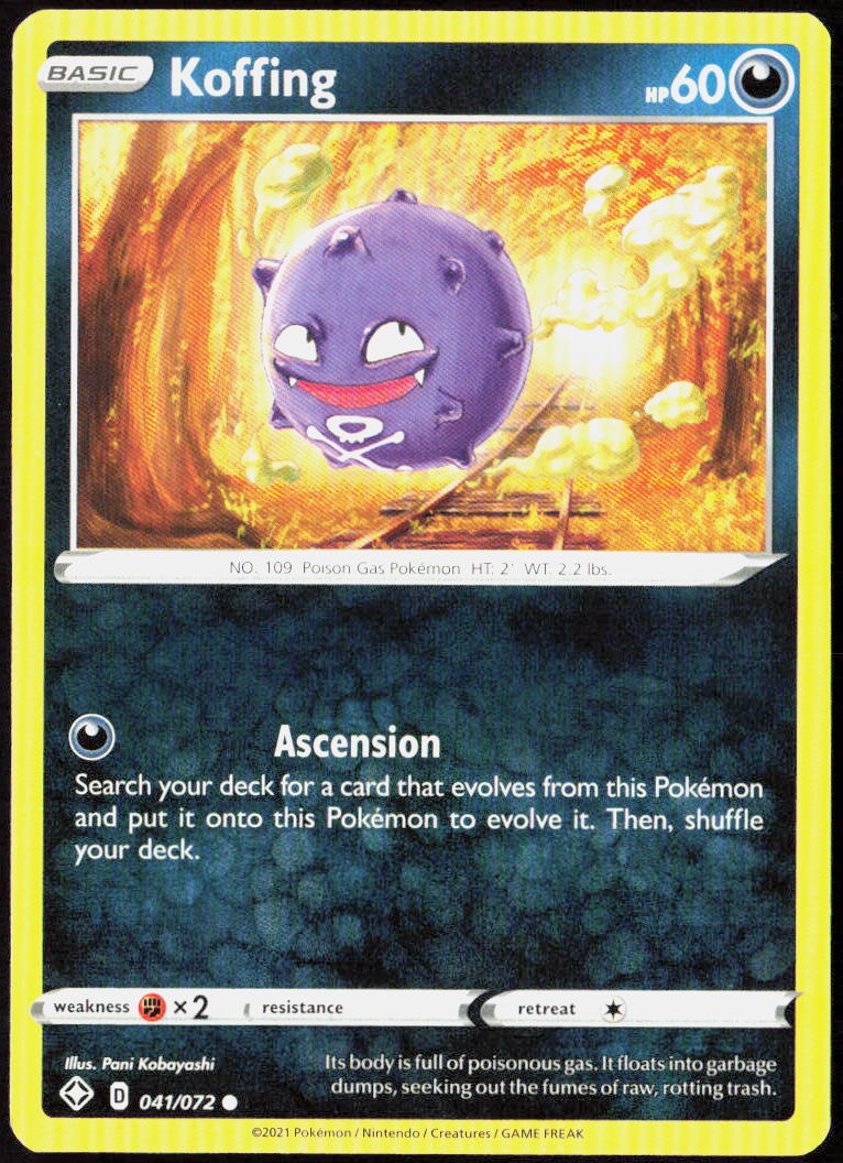 Koffing 041/072 Shining Fates Pokemon TCG LP