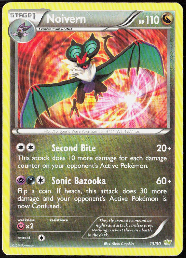 Noivern (#13 - Non-Holo) 13/30 XY Trainer Kit: Sylveon & Noivern Pokemon TCG LP