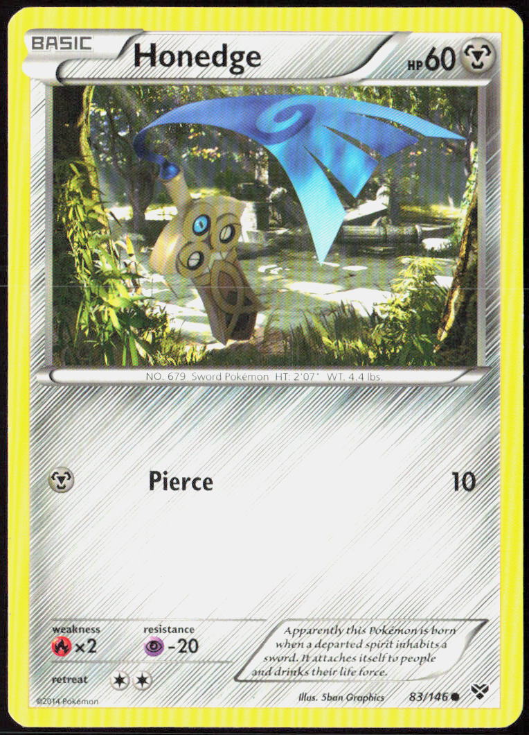 Honedge 83/146 XY Base Set Pokemon TCG LP