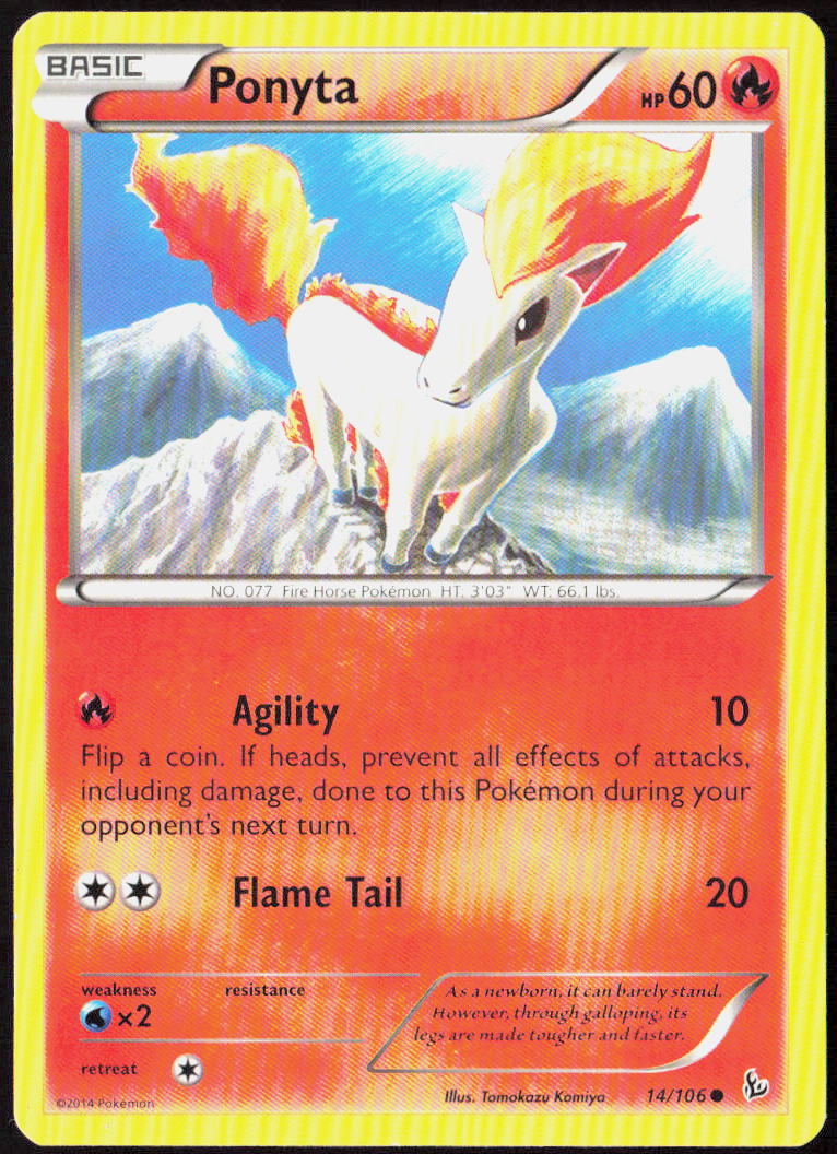 Ponyta 14/106 XY - Flashfire Pokemon TCG LP