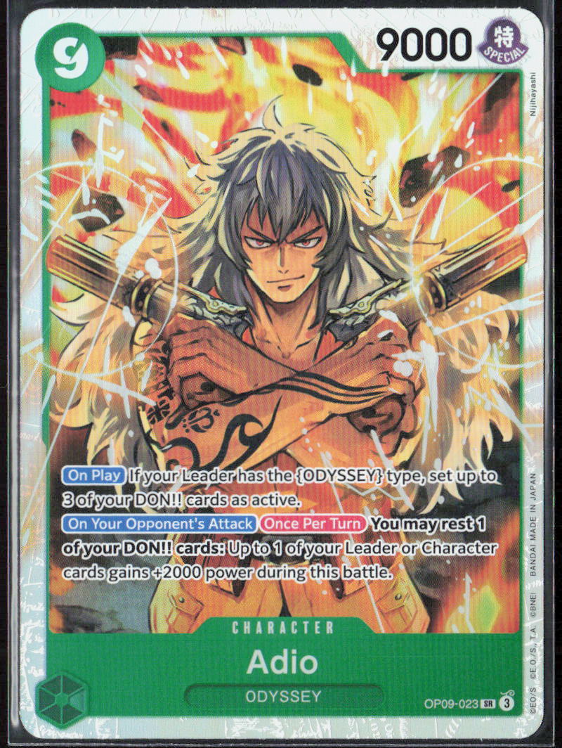 Adio Foil OP09-023 Emperors in the New World One Piece CCG NM