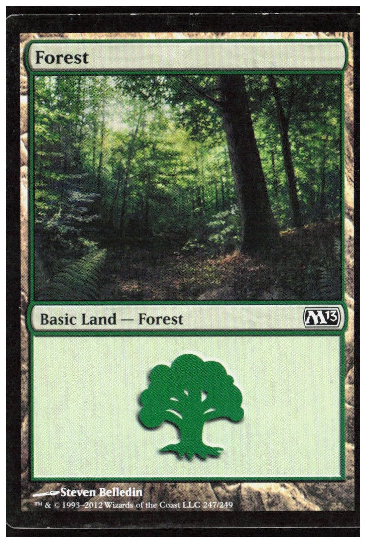 Forest 247 Magic 2013 (M13) Magic: The Gathering LP