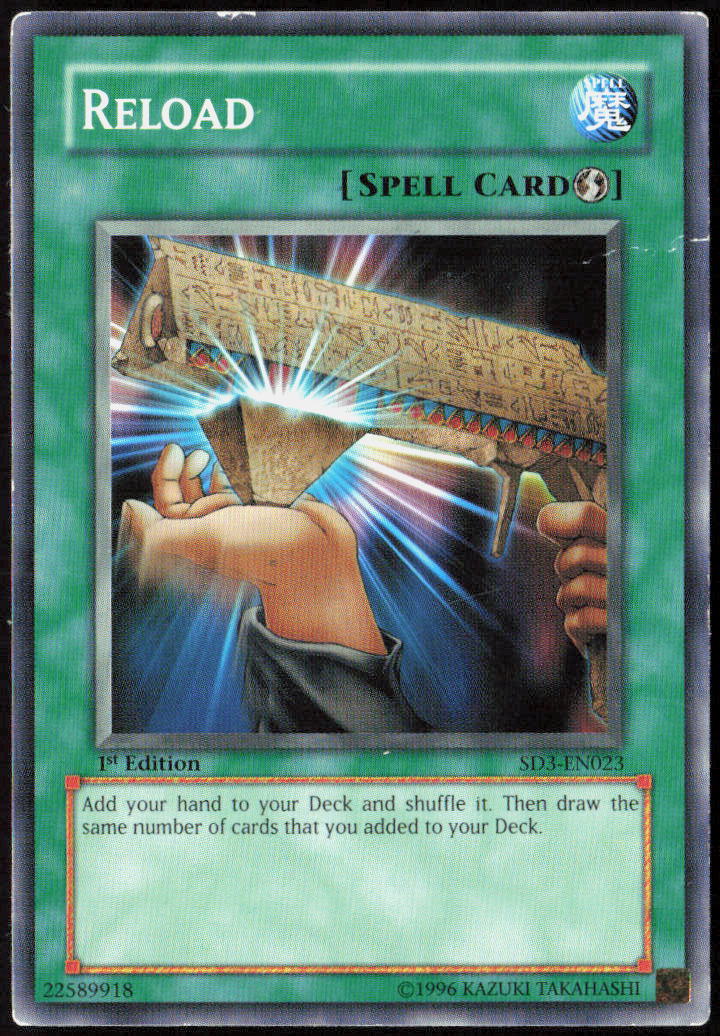 Reload 1st Edition SD3-EN023 Structure Deck: Blaze of Destruction Yu-Gi-Oh! TCG MP